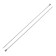 Right aluminum knitting needles with 35 cm/3.0 mm coating