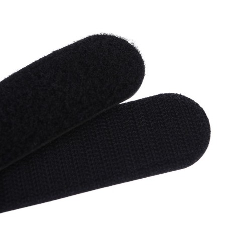 Carbine for bags for a stroller, for Velcro, eco -leather, black color-4