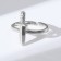Ring "mood" dagger, silver color, dimensionless