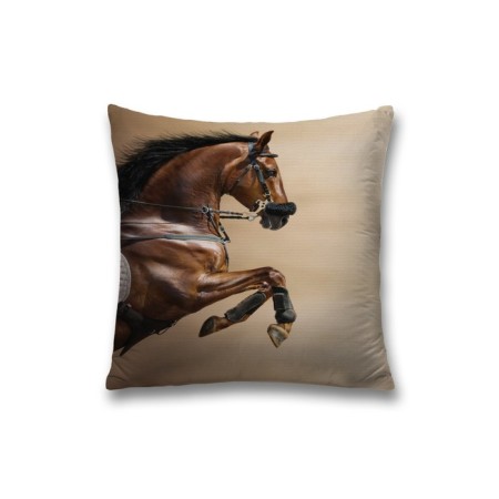 Pillowess decorative "Bold horse", on a zipper, size 45x45 cm