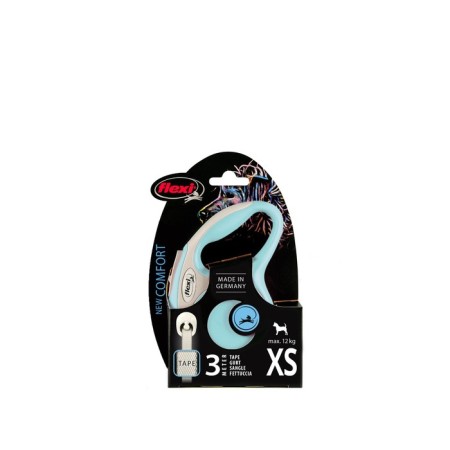 Roulette Flexi New Line Comfort Xs (up to 12 kg) tape, 3 m gray/blue-1