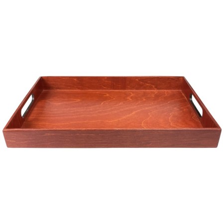 Tray with handles Panairo Lavarna, wood, size 42x28x4.5 cm