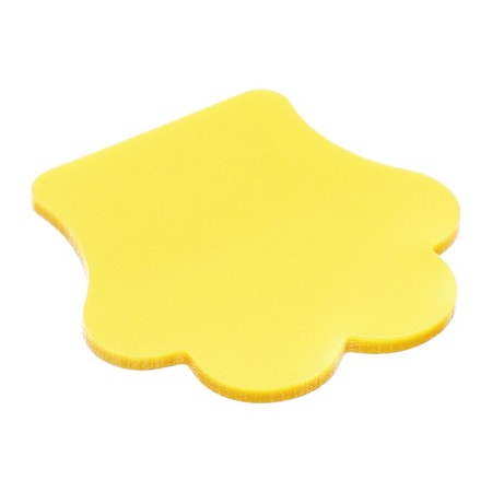 Block-filling with sticky edge plastic paw 50l, yellow, 45mm x 45mm Calligrata