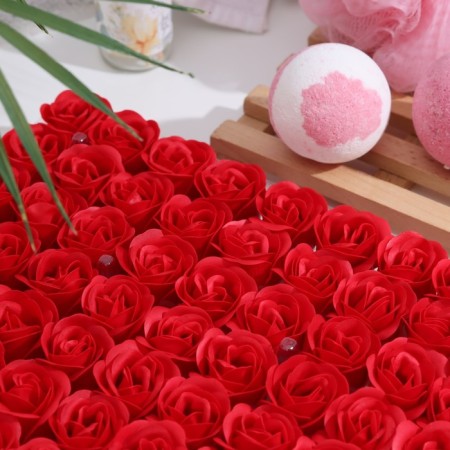 Lapal roses are red, set 81 pcs-2
