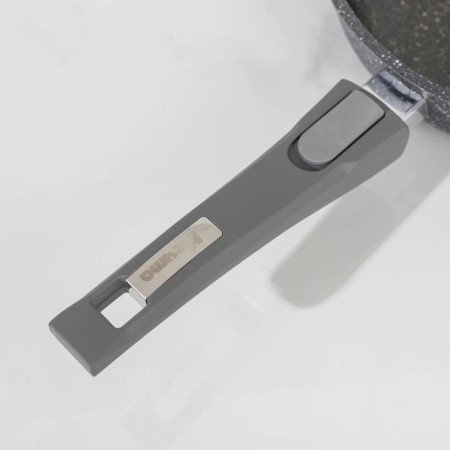 Granite pan, d = 24 cm, removable handle, anti -stick coating, gray color-3