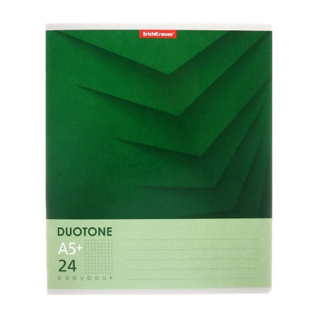 Notebook 24 sheets in the Erichkrause Duotone Next cage, cover coated cardboard, offset block, whiteness 100%, mix-4