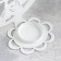 Luna Climber Metal for one candle, 7.1x10.8x14.7 cm, white