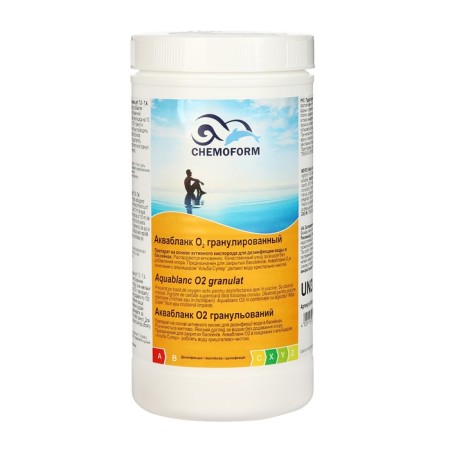 Active oxygen Aquablanc O2, in granules for disinfection of water in pools, granular