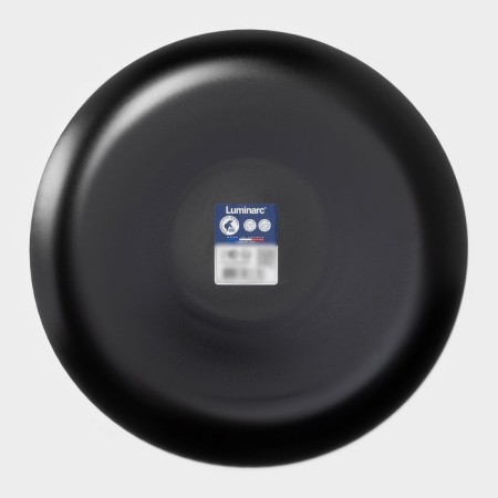 Dining plate luminarc cottage black, d = 25 cm, glass, black-5