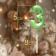 Candle in the cake on the skewer "Fine", the number "3", the emerald, 5 cm