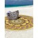 Pareo and beach rug "Yellow Mandala", d = 150 cm