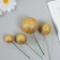 Decor for creativity "Balls Golden Brill" d = 2; 3; 3.5 and 4 cm set 20 pcs