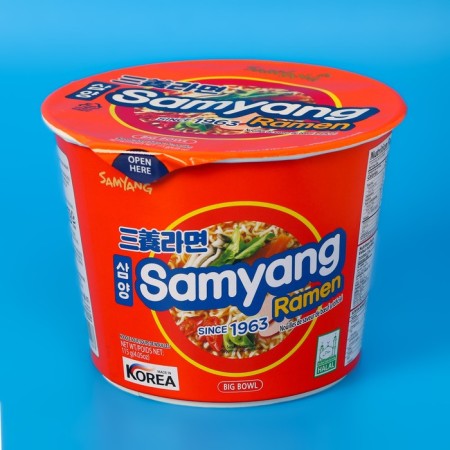 Lapsha quickly preparation "Samying Big Bowl" with the taste of beef, acute, 115 g