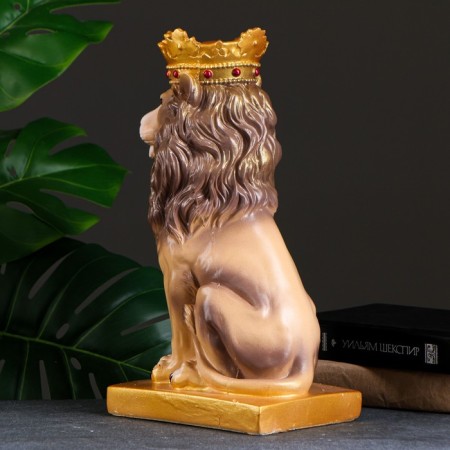 Копилка "Лев с короной" цветной,19х14х35см-6