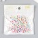 Beads for creativity plastic "Bright clover on white" set of 20 g 0.7x0.7 cm