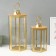 Climber metal, wood, lantern "Six faces" set 2 pcs 22.5x19.5x38; 22.5x26x55 cm