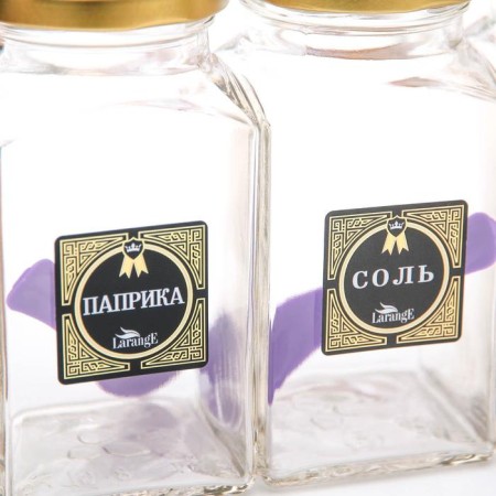 Набор банок для специй «Соль, перец, паприка, гвоздика», 312 мл, 4 шт-2