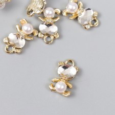Decor for creativity metal, rhinestones, pearl 