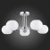 Ceiling EVOLUCE lamp. SLE104302-05. Lanta. 5x40 watts, E14, 59x59x24 cm, chromium color