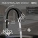 Kitchen intake Zein Z2104, two -wound, silicone spout, black/chromium