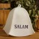 Salam bath hat with print, white