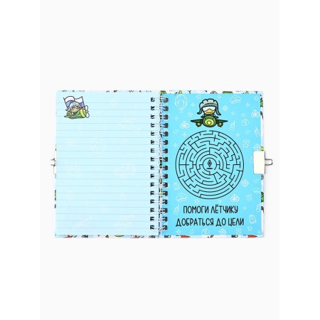 Notepad on the A6 lock, 50 sheets in the solid cover "Best in everything"-2
