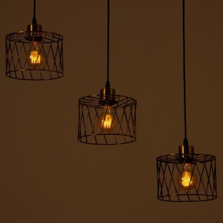 Lamp Bayerlux "Rumba" 3x E27 40W gold 18x50x12-112cm-3