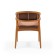 Warm Vibes lunch chair, beech frame, polyester fabric, Cinnamon color
