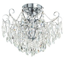 Люстра 6х60Вт Е27 +LED ПДУ хром 56х56х47см SVK