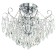Chandelier 6x60W E27 +LED PDD Chrome 56x56x47cm SVK