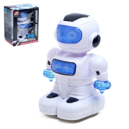 The Cosmobot robot, drives, light and sound effects, works from batteries