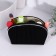 Cosmetic bag with lightning, black color