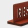 Desktop tablet "Reserved with a bull", plywood, 20 × 10 × 5 cm, dark color