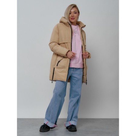 Women's winter jacket, size 44, mustard color-10