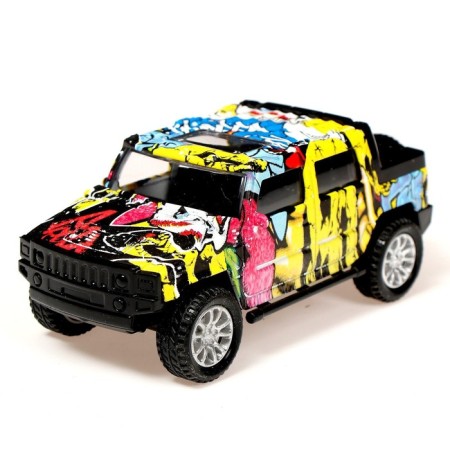 Metal jeep "Graffiti", inertia mix-4