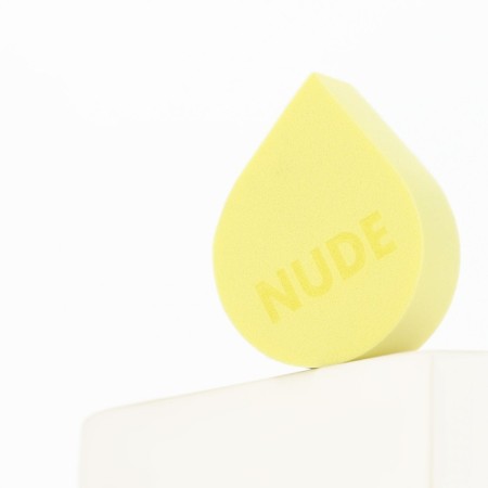 A sponge frame for applying makeup increases when getting wet, the color is light yellow, Beauty Fox-2