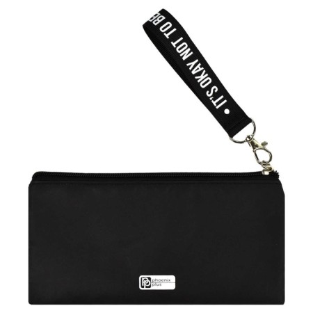 Penal soft, 1 compartment, 100 x 195 mm, flat, reflective element, Phoenix "Your Rules" Black 64975-2