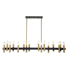 The lamp on the Indigo rod, 13009/16pl Black. 16x40W, E14, 1220x125x190/1025 mm