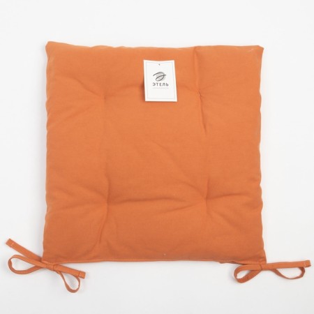 Sitting for chair Ethel Kitchen 42x42 cm, orange color, 100% cotton, sarzha 220 g/m2-6