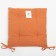 Sitting for chair Ethel Kitchen 42x42 cm, orange color, 100% cotton, sarzha 220 g/m2