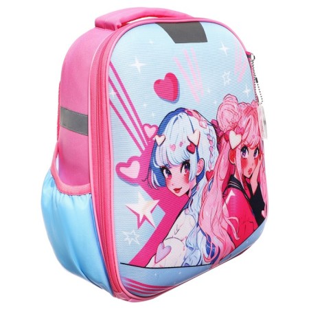 School backpack, 37 x 28 x 19 cm, calligrata volt "Anime girlfriends"-5
