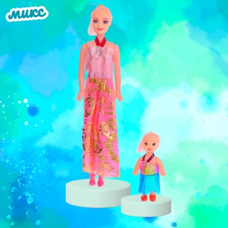 Carolina doll with baby, mix-6