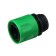 Connector, external thread 3/4 ", fast -fast connection, plastic, Greengo