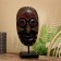 Mask "BU" on a stand, Albezia 20x10x45 cm