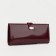 Women's wallet on the button, burgundy color