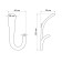 Furniture hook Cappio Duck, two -rod, black color, 4 pcs.