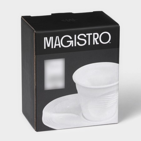Coffee steam porcelain Magistro "Blanche", 2 items: a cup 80 ml, a saucer 13 × 10.5 cm-6