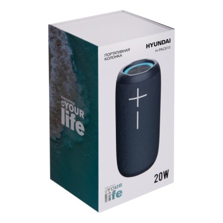 Portable column Hyundai H-PAC610, 20W, BT, Microsd, USB, AUX, 2000 MAKS, Blue-7