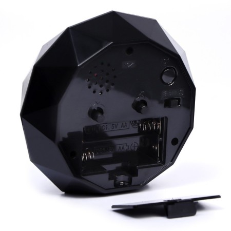 Watch table alarm clock, silent, 2 melodies, dial d-13 cm-3