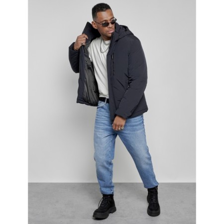 Sports male winter, size 58, dark blue color-14